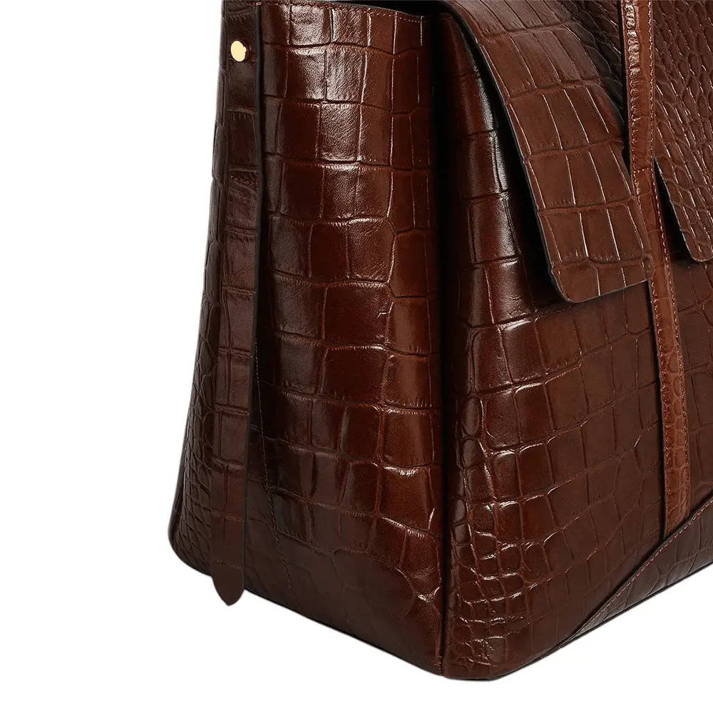 Radley The Chancery Faux Croc Large Flapover Shoulder Bag